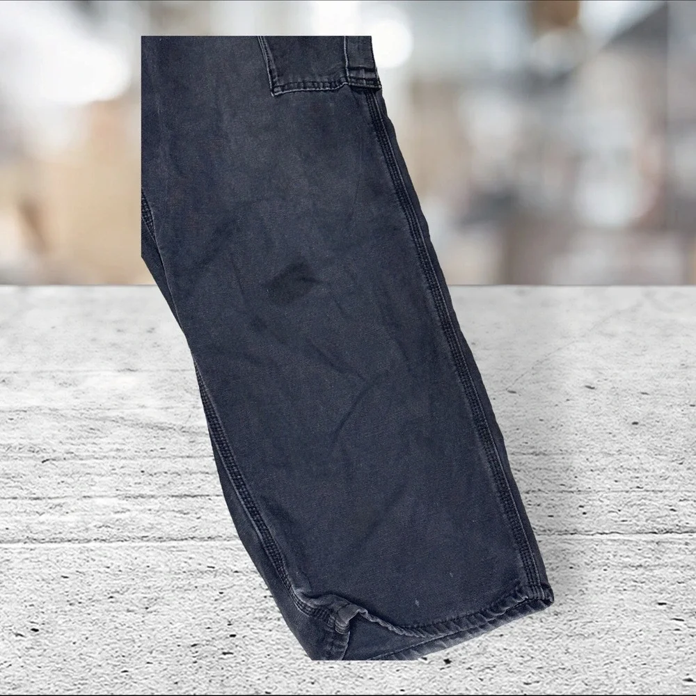 Carhartt Cargo Pants Mens 42x32 Black FR Flame Resistant FRB240-BLK Workwear